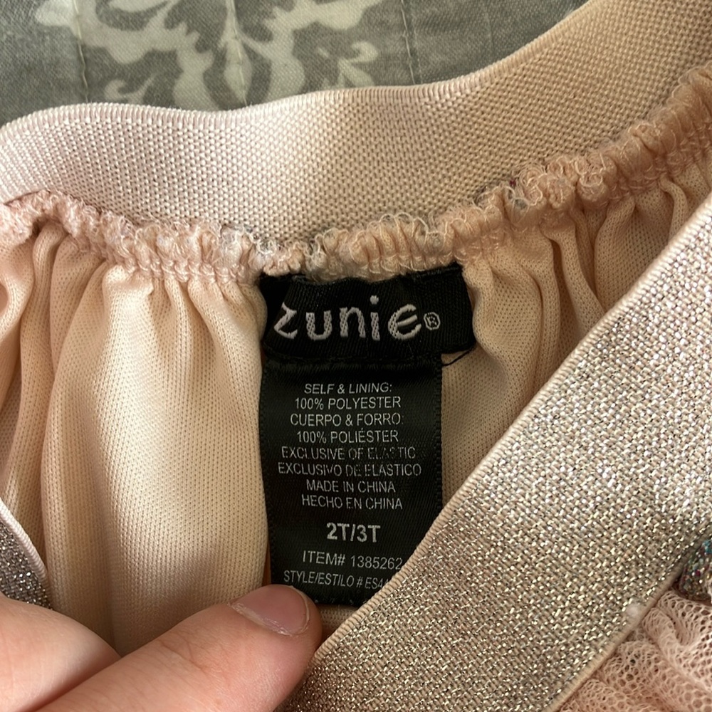 Zunie Pink and Silver Starry Tulle Skirt - Picture 2 of 4